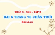 Bài 6 trang 76 Toán 8 Chân trời sáng tạo Tập 2